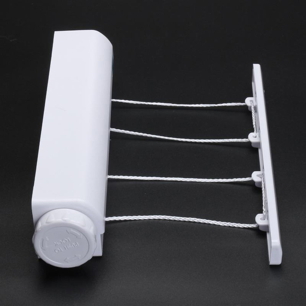 Wall Hanger Retractable Clothes Line Indoor Clothes Magic Laundry Hanger Retractable Clothesline Rope Cloth Drying Rack