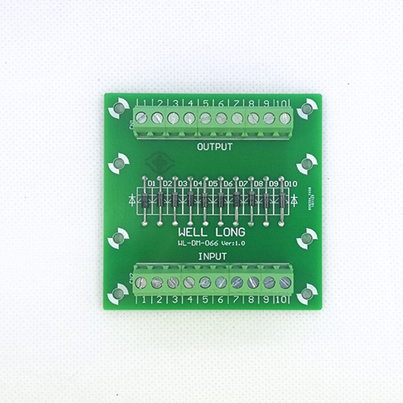 Diode Protection Terminal Block IN4007 1A/1200V Diode Terminal Block.