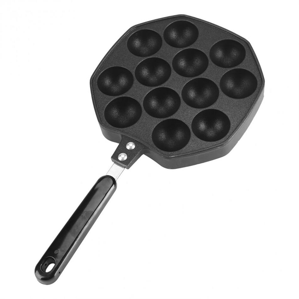 12 Holtes Aluminium Takoyaki Pan Takoyaki Maker Octopus Kleine Ballen Bakken Formulieren Mold Pannen Thuis Koken Gereedschap: Default Title