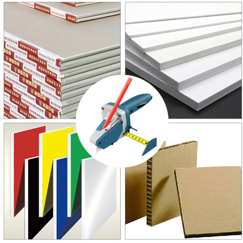 Multifunción Pladur Edger Gypsum Board Cutter Drywall corte automático artefacto herramienta escala hogar carpintería herramientas de mano