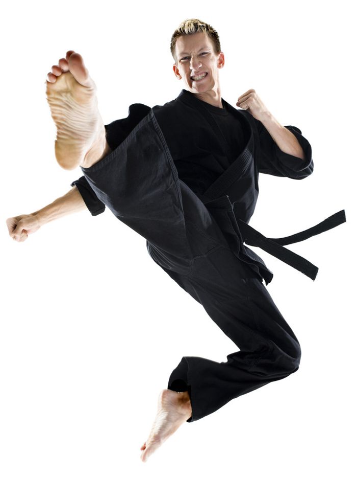 Black Cotton Karate Uniform Clothes Kickking Boxing MMA Martial Art Training Clothes Dobok Cotton 100% Karate Equipment