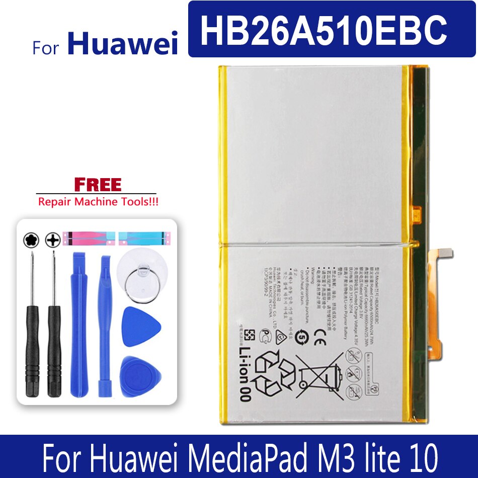 Batterij HB26A510EBC Voor Huawei Mediapad M3 Lite 10 Media Pad M3 Lite10 Media Pad M3lite10 Tablet
