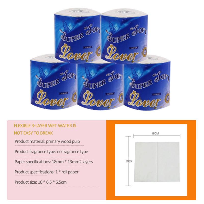 1 Roll Super Soft Mild Care Toilet Paper 3-layer Dissolvable Toilet Paper Bulk Toilet Paper With Separate Package TSLM1