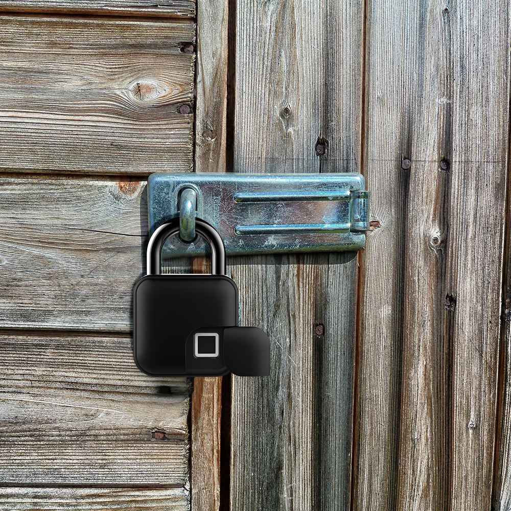 Smart Electronic Fingerprint Lock IP65 Waterproof AntiTheft Security Digital Padlock Bluetooth Door Lock USB charging