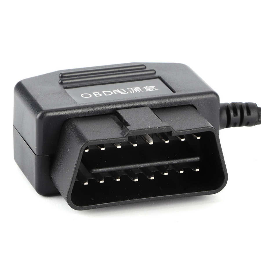18.7in 16Pin OBD2 USB Power Charging Cable Connector Charger Adapter for Car GPS DVR Driving Recorder Camera Charging line