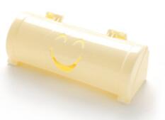 Sacos de lixo para parede 1 peça, recipiente para armazenamento de saco de lixo na parede, suporte de plástico para cozinha, dispensador de merceiro, banheiro 0600: Luz Amarela
