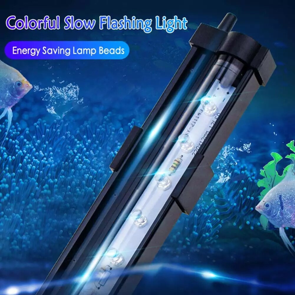 Led 7 Kleuren Veranderen Aquarium Licht Kom Dompelpompen Licht Luchtbel Lamp Aquarium Met Lamp Kleur Usb Licht #