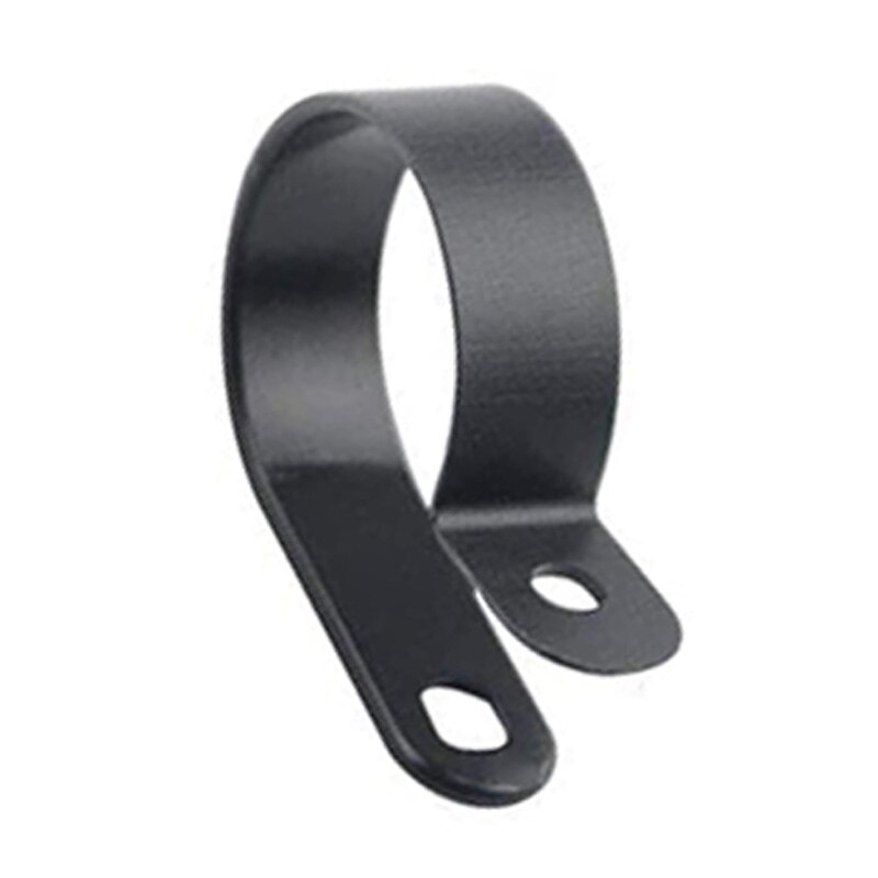 450 stk sorte nylon skruetråd clips r-type kabel clip klemme fastgørelser slange clips sortiment - 9 assorterede størrelser