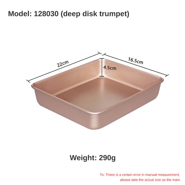 Rectangular Baking tray Non-stick Metal Cake Bread Baguette Baking Pan Form Mold For Oven Bakeware: 22 16.5