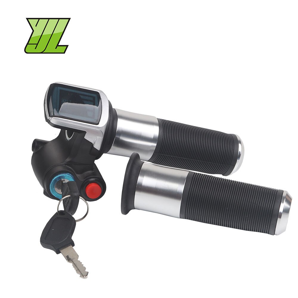 36V 48V Elektrische Fiets/Scooter/Motorfiets/Ebike Speed Gas Handvat/Gashendel/Gaspedaal Throttle twist Grip Zilver Kleur