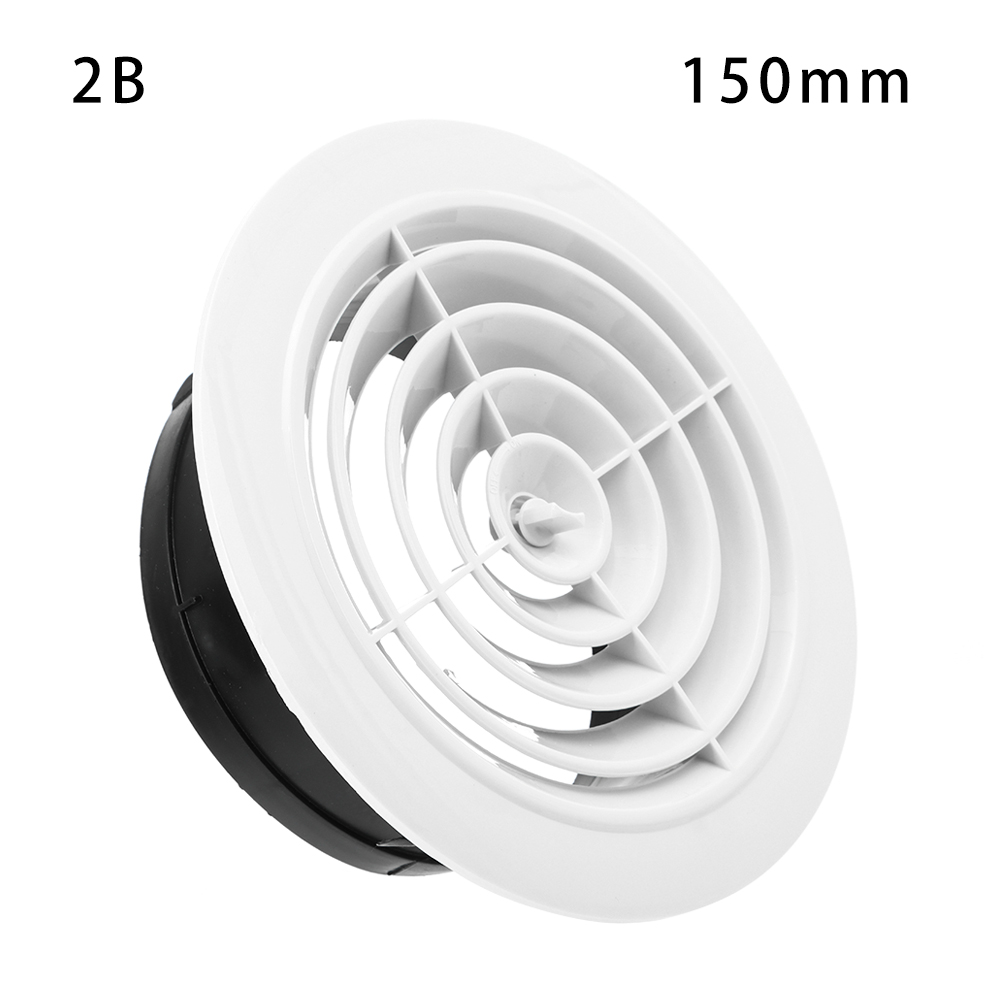75/100/150Mm Buisventilatieroosters Luchtopening Deksel Extract Ventiel Grille Duurzame Luchtcirculatie Ventilatieopeningen Dop Huisdecoratie: Black