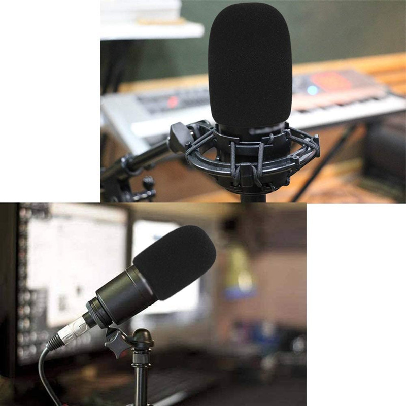 1PC AT2020 Mic Windscreen Cover,Windproof Foam Pop Filter for Audio Technica ATR2500 AT2035 AT2050 AT4040 Microphone Windshield