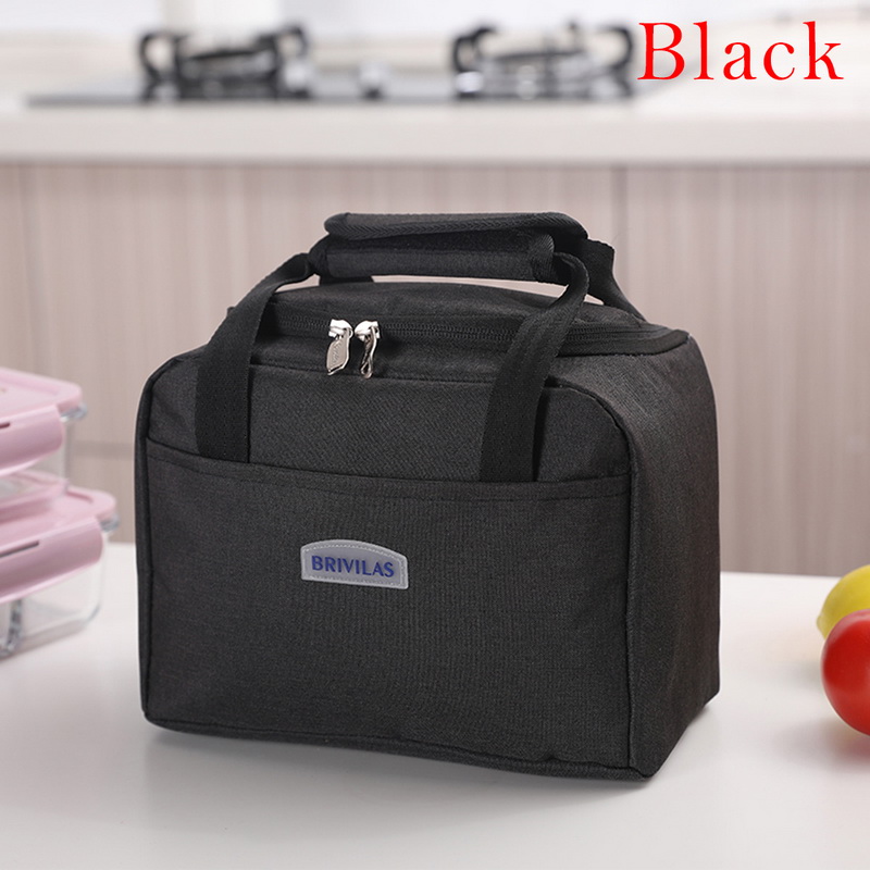 Bolsa de almuerzo portátil con aislamiento térmico nueva bolsa de caja de almuerzo refrigerador bolso Bento bolsa contenedor de cena bolsas de almacenamiento de alimentos escolares: E500347