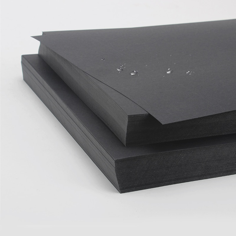 A4 Black Kraft Paper for DIY Handmade Cardboard Making 80g/120g/180g/230g/250g/300g/400g Hand Painting Paper Sketch Paper