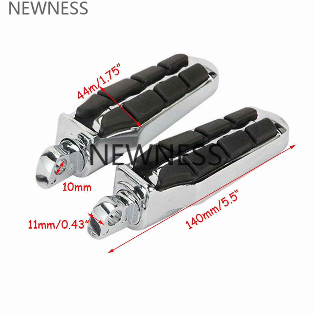 Motorcycle Foot Pegs Adjustable Long Angled Highway Peg Mount 1 1/4" 32mm Engine Guard Footrest for Harley Sportster Dyna: Footpeg D