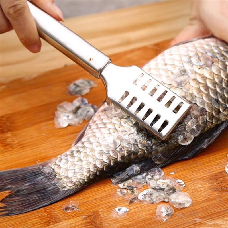 Fish Scale Remover Stainless Steel Fish Scale Remover Cleaner Scraper Kitchen Peeler Tool