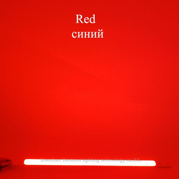 [ALLCOB] 3V 3,7 V DC 60x8mm tira LED COB 1W 3W blanco frío cálido azul rojo COB fuente de luz LED para lámpara de trabajo de bicicleta DIY: Rojo / 1 W