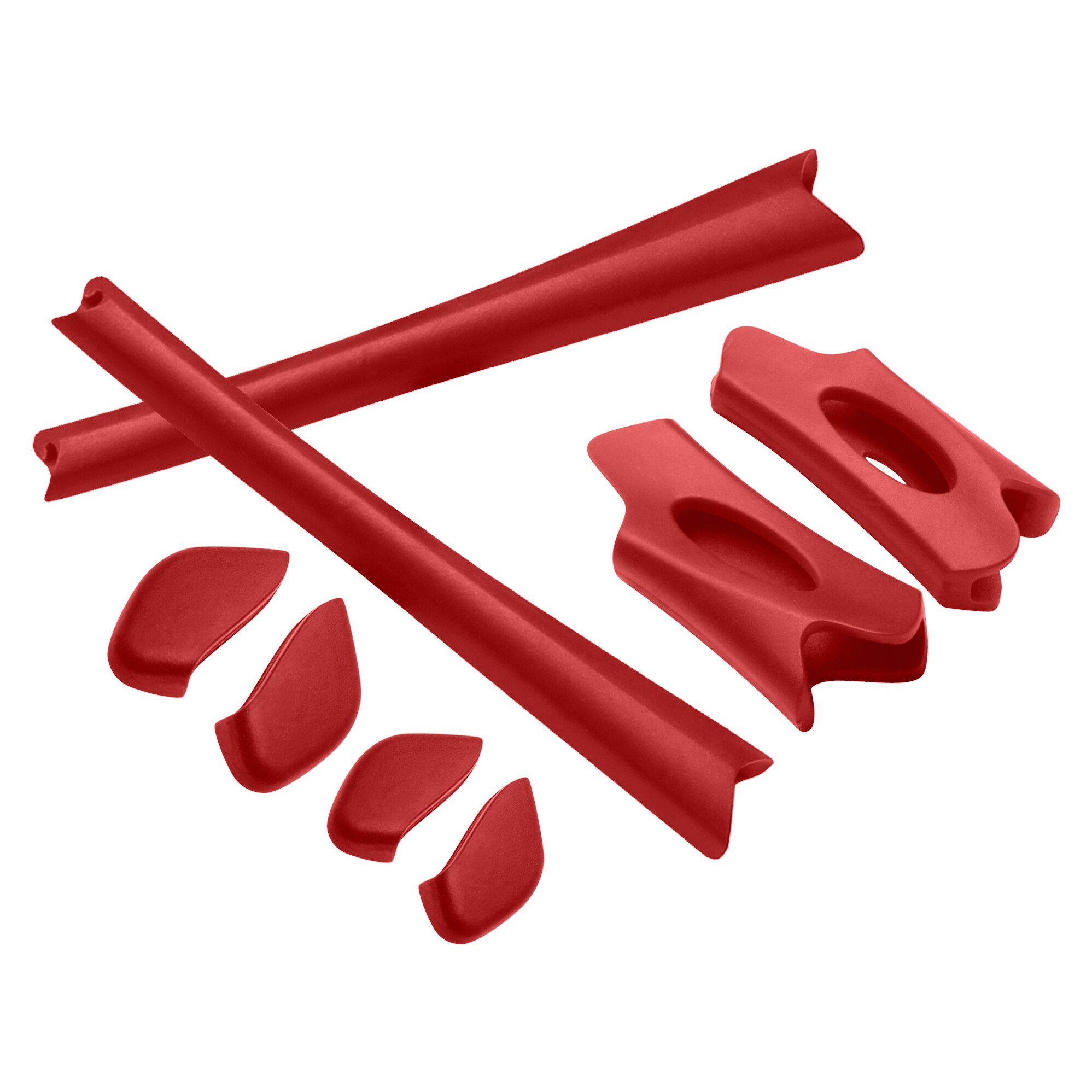 Bwake Vervanging Rubber Kit Oor Sokken &amp; Neus Pads Voor-Oakley Flak Jacket/Flak Jacket Xlj-Meerdere opties: Red