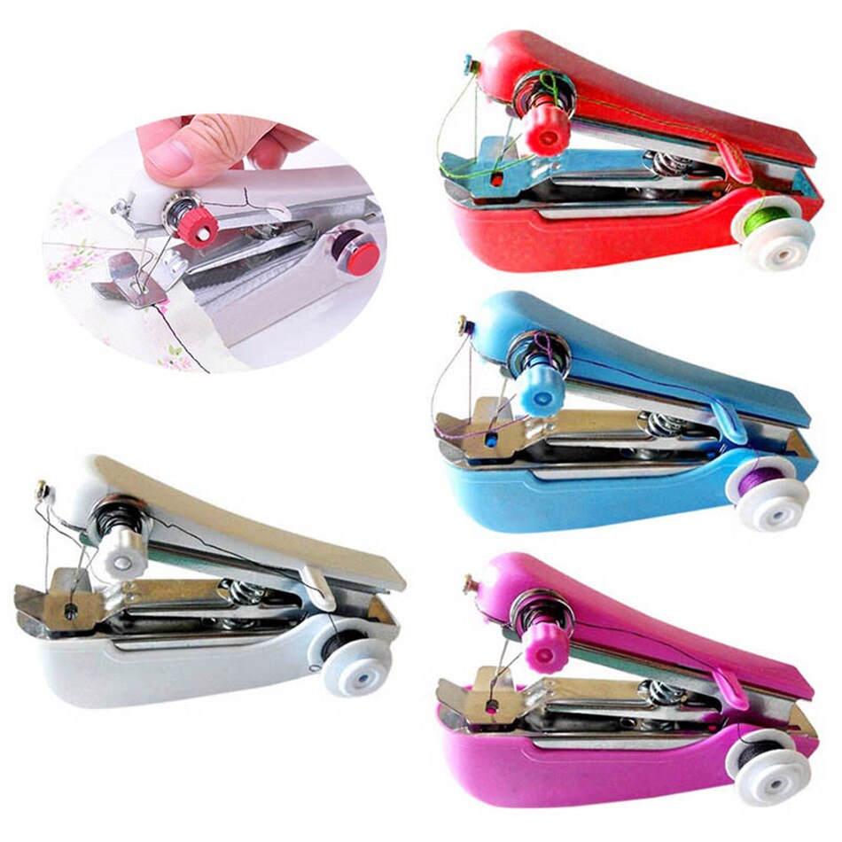 Mini Machines à coudre à main sans fil, Mini Machines à coudre portables utiles, accessoires pour le travail manuel, 1 pièce