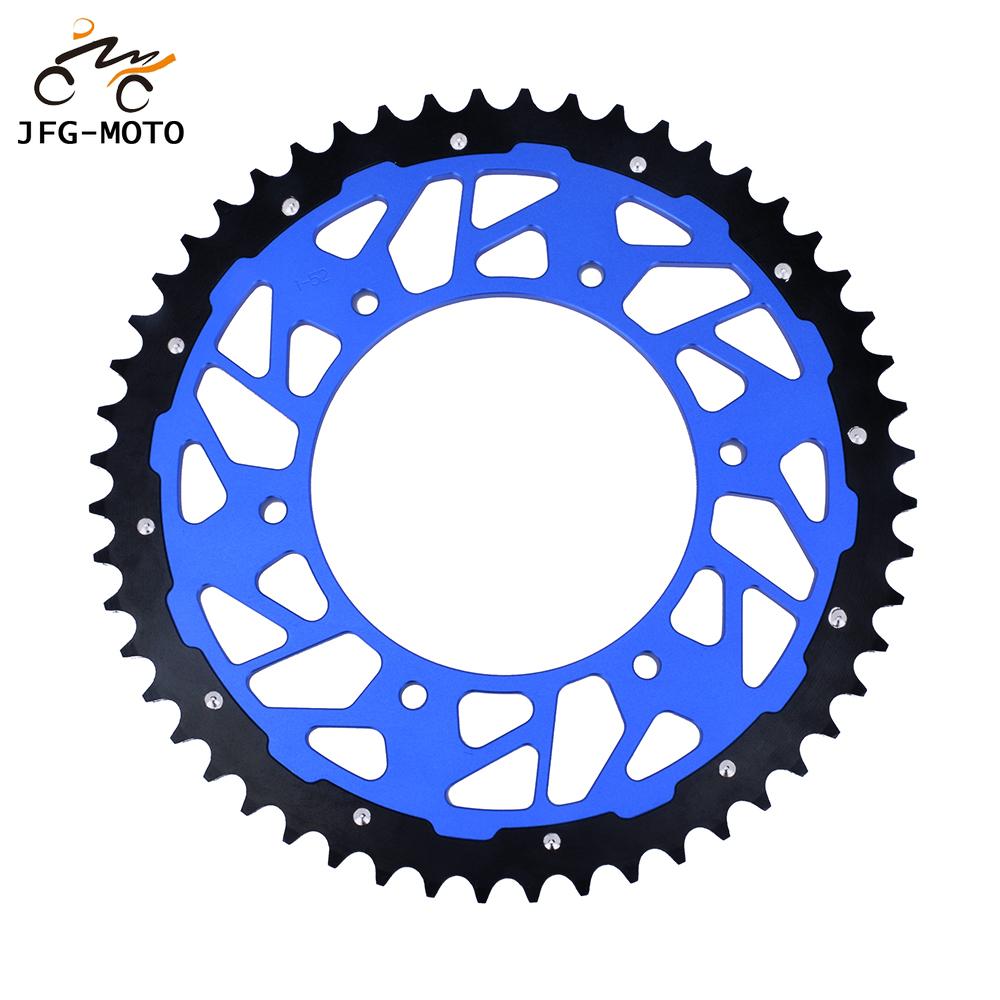Moto 48 49 50 51T CNC Pignon de Chaîne Pour YAMAHA YZ125 TTR230 WR250F WR250R WR250X YZ250 YZ250F YZ426F WR426F WR450F YZ450F