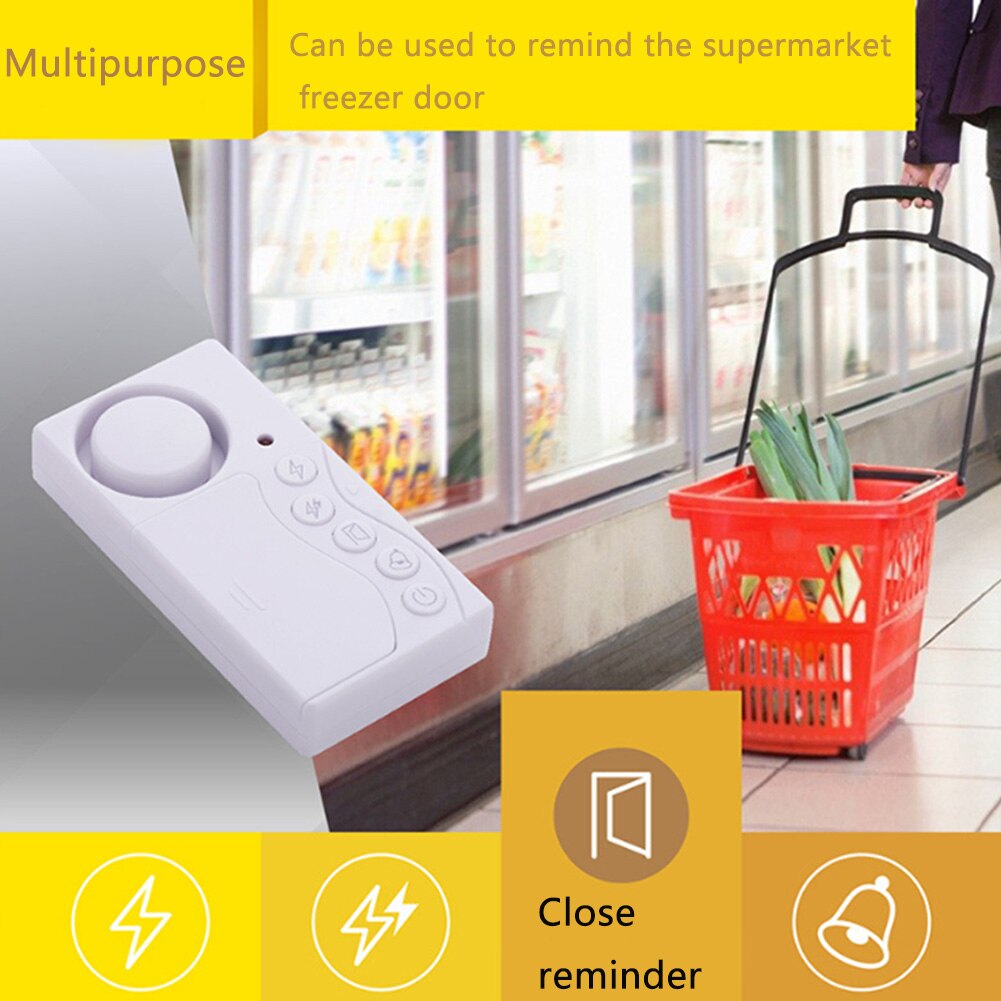 Venster Draadloze Kantoor Multifunctionele Deur Alarm Super Luid Installeren Led Indicator Home Security Anti Diefstal Indoor Magnetische