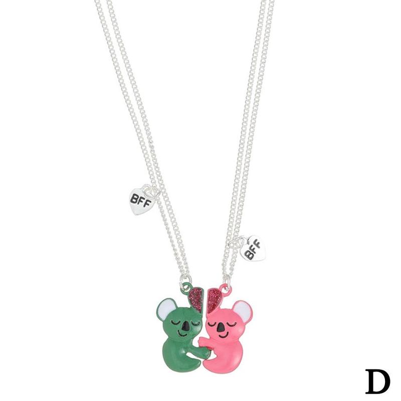 Collar con forma de mapache para niñas, joya con cadena y pendiente, Bff, , amistad, A0N8, novedad de: D