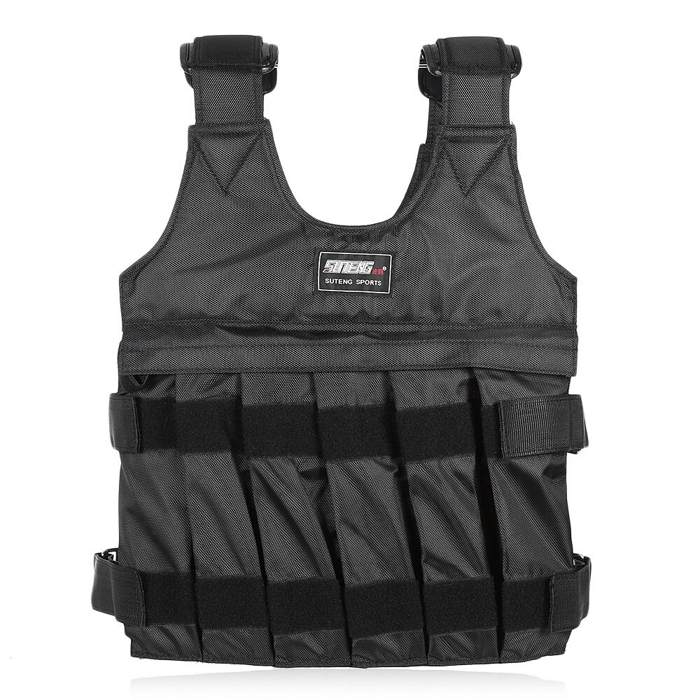 SUTENG 20KG / 50KG Max Loading Weighted Vest Durable Adjustable Boxing Training Thickening Exercise Waistcoat Fitness Jacket