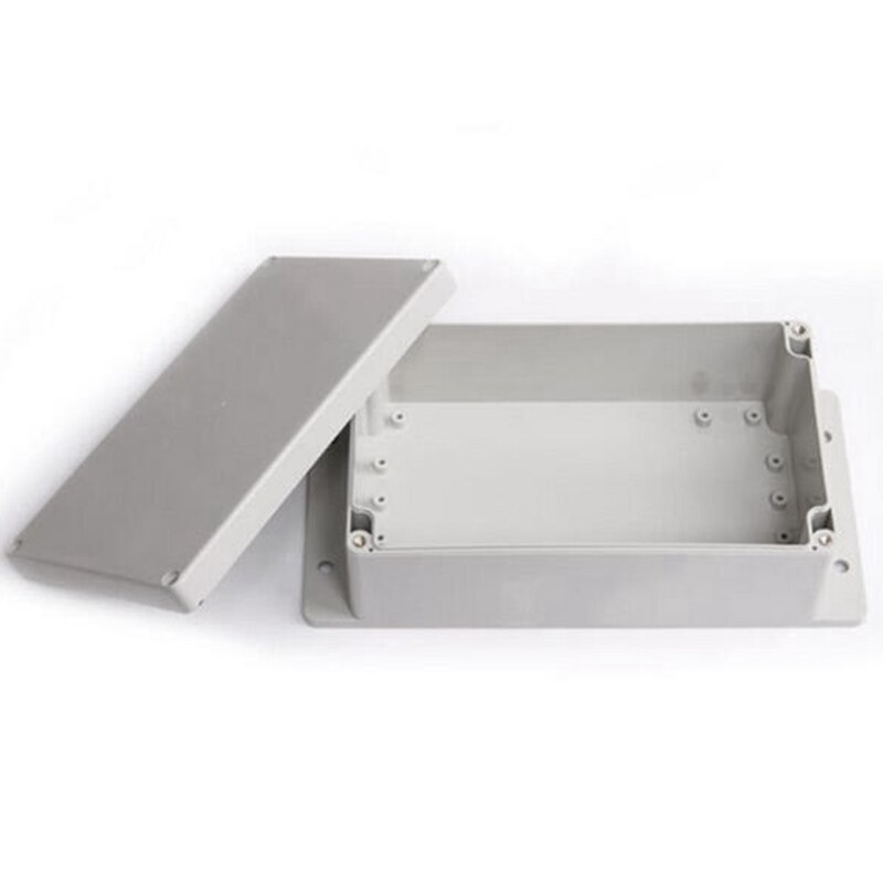 2 stk elektriske bokser abs plast vanntett elektronisk prosjekt koblingsboks kabinett 200 x 120 x 75mm