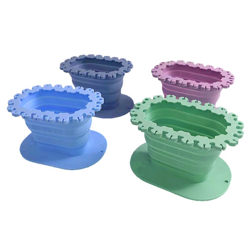 Ankomster kunstpensler vaskemaskineværktøj silikone tegnepenrenser malerpenslerenser skyllekop med malerbakke