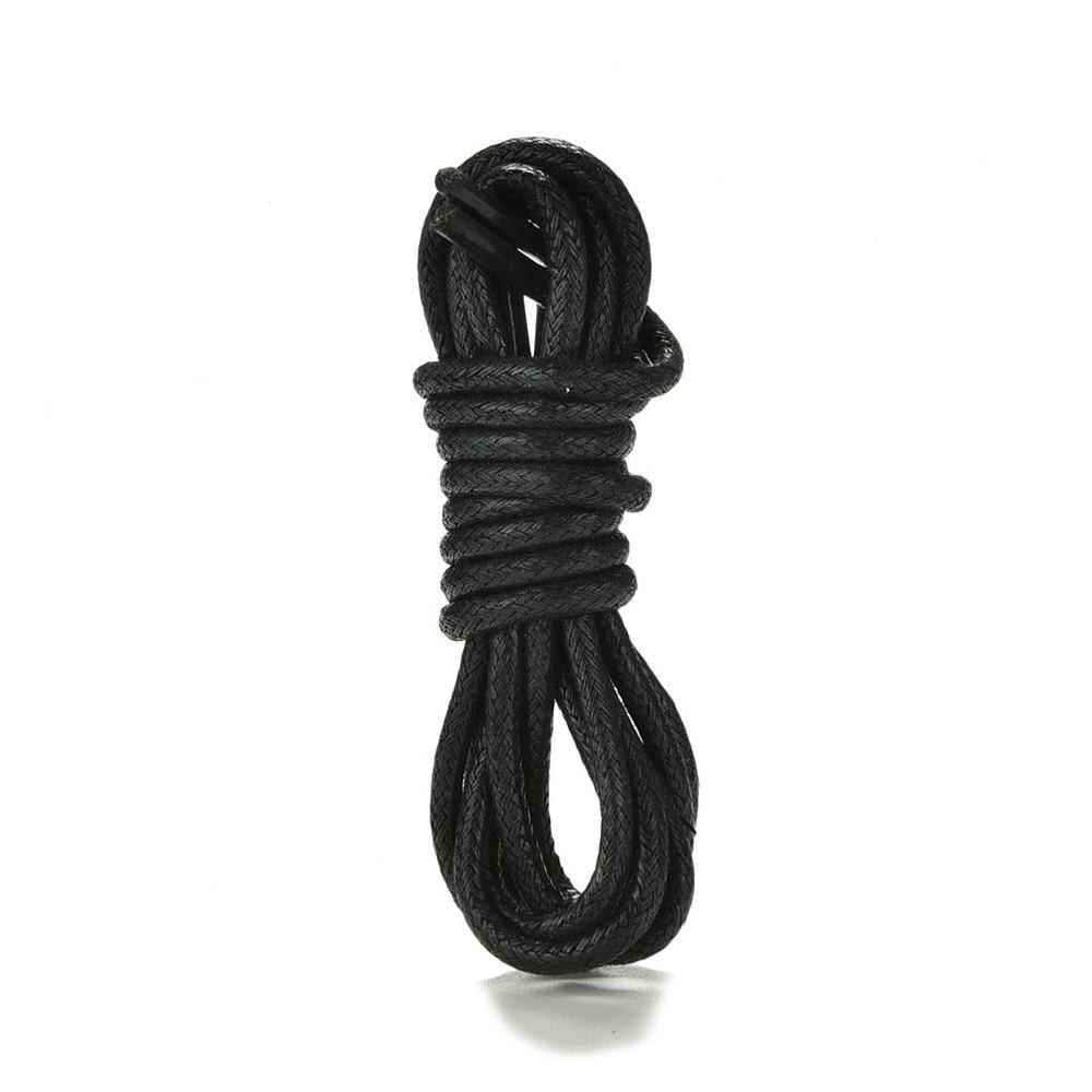 70 cm redondo encerado cordones de zapatos de cuero cuerdas botas Deporte Zapatos cordones cordón: BK