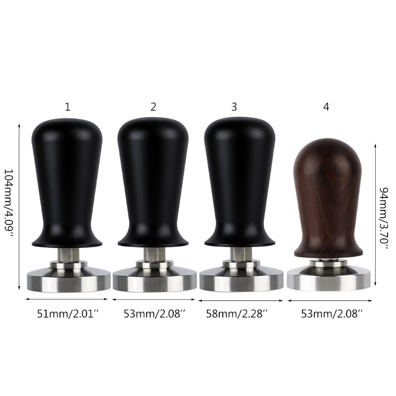 Kaffee Tamper 58mm Mit Feder - Edelstahl Espresso Stampfer Für Siebträger