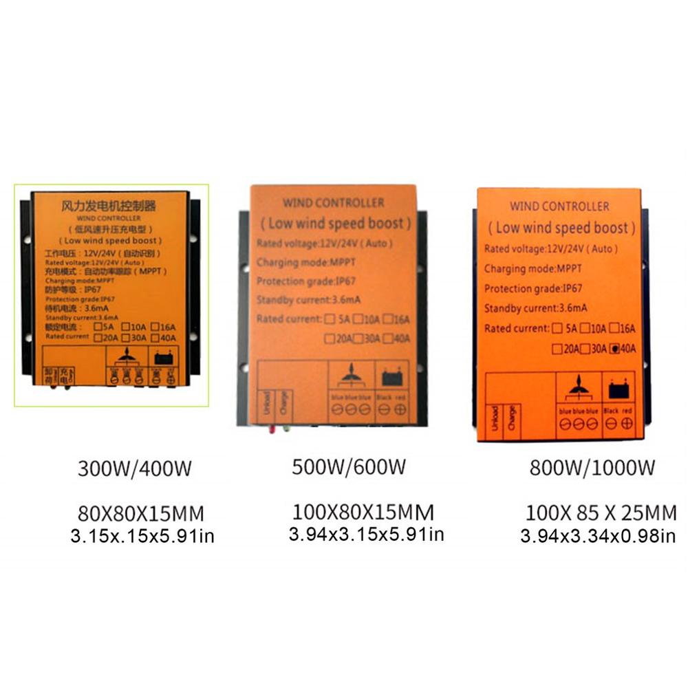 Zonne Complementaire Wind Turbine Controller Low Voltage Opladen Duurzaam Praktische Generator Controller 400W