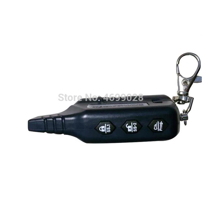 2-way B6 Lcd Remote Control Key Fob Chain keychain for Vehicle Security B6 Two Way Car Alarm System