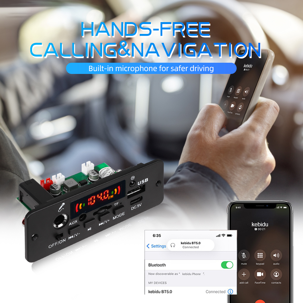 DC 5V MP3-Player 2*5W Verstärker Bluetooth MP3-Decoder Board Auto Musik-Player FM Radio Freis prec heinrich tung Aufzeichnung modul Unterstützung Mikrofon