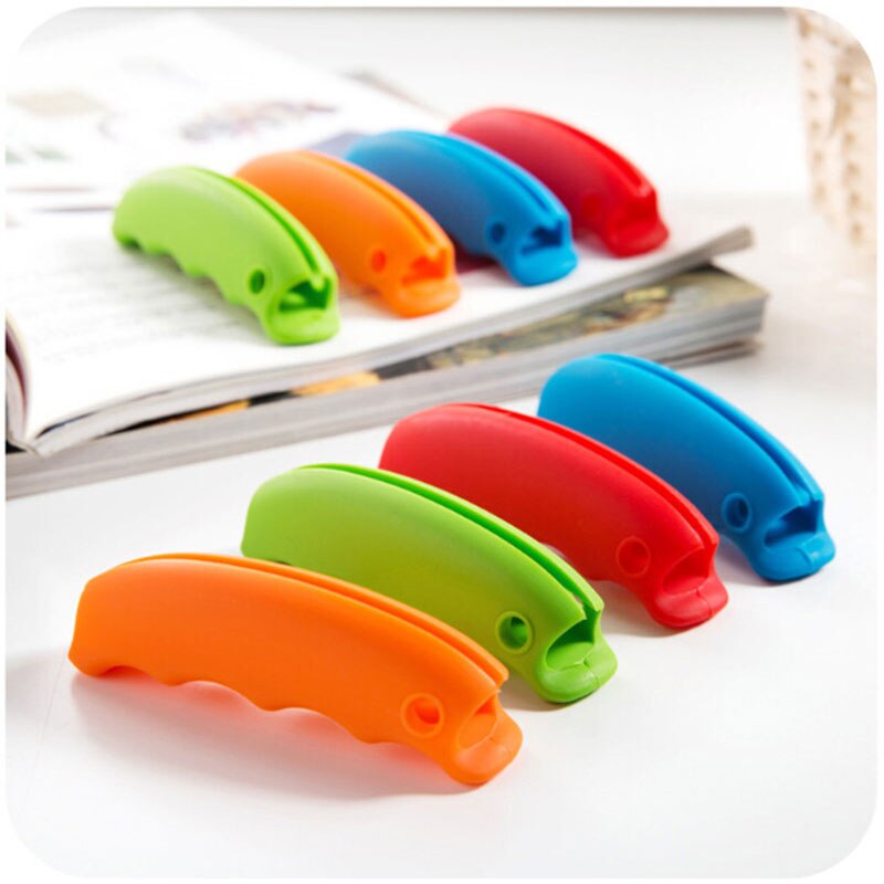 Good Healthy Plastic Bag Holder Carrier Strong Silicone Handle Carrier for Grocery Plastic Bag Shopping Bags Garbage Bag