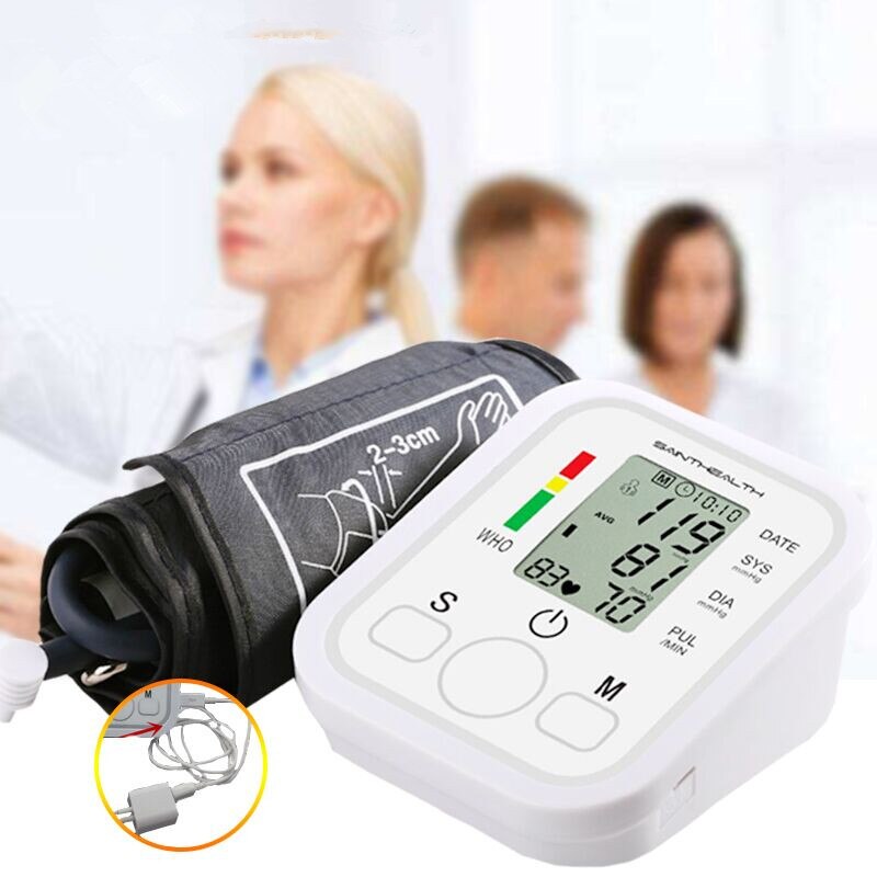 Gezondheidszorg Automatische Arm Bloeddrukmeter Digitale Lcd Grote Manchet Bloeddrukmeter Tonometer