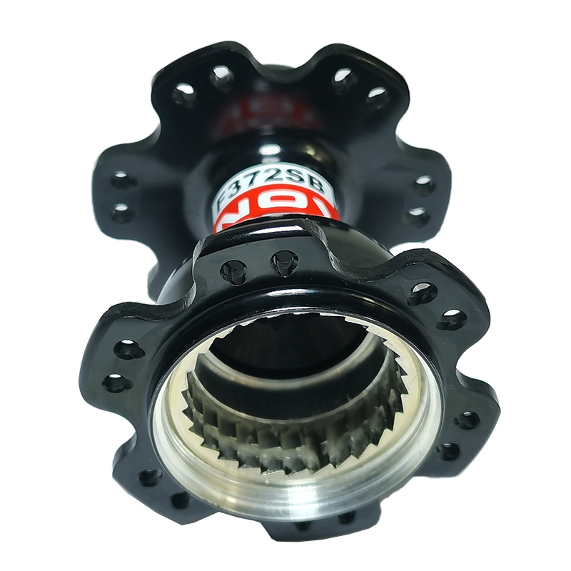 Novatec F372SB Rear Hub Body Shell 24 Key Holes Road Bicycle 24H Black Red White with Ratchet Ring No Bearings Freehub