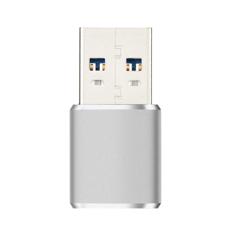 Usb 3.0 Usb Adapter Mini Draagbare Kaart Lezer Micro Sdxc Usb3.0 Kaart Lezers Voor Tablets Pc Computer Notebook Laptop Desktop: Zilver