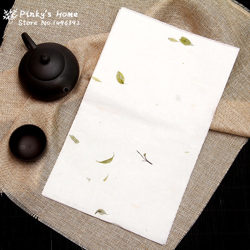 Chinese Style Fresh Ancient Handmade Paper Xuan Paper Plant Letter Paper for Calligraphy Painting Lettre Paper