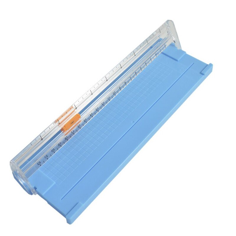 A4/A5 Precision Card Trimmer Cutter DIY Art Photo Cutter Mat Machine Office Paper Cutting Tool Crafts Scrapbook Blades Stationer: blue