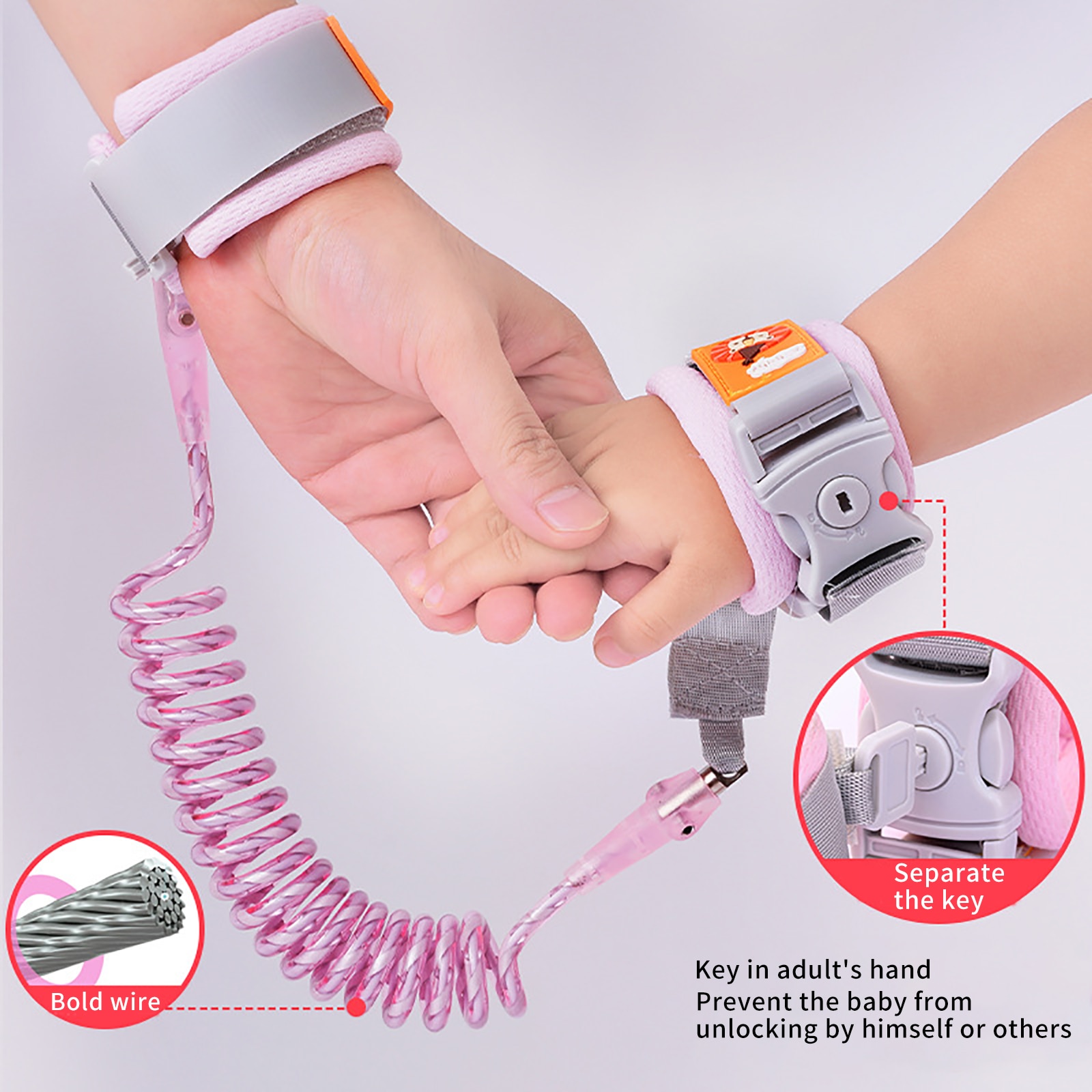 Harnais de sécurité Anti-perte pour bébés et enfants, laisse pour tout-petits, sangle de poignet pour marche en plein air, ceinture à main, corde de Traction