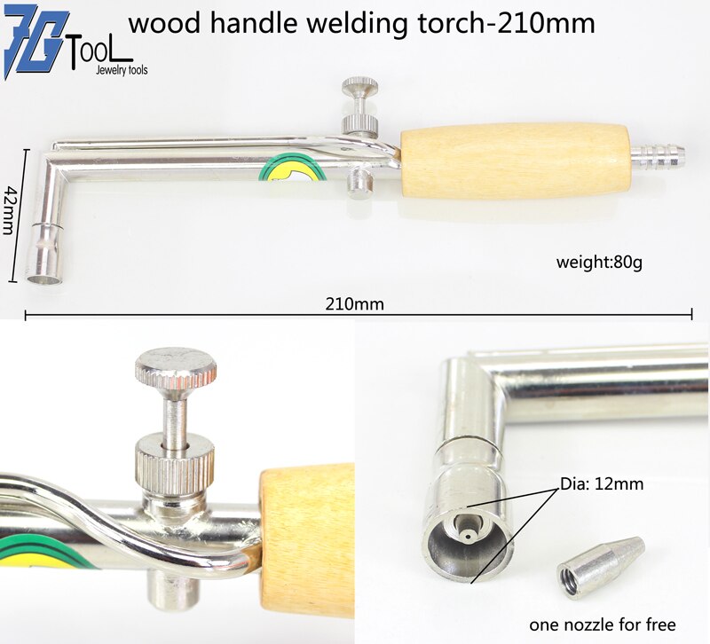 Gasoline Jewelry Gas Torch Lighter Small Blowtorch Burner Gas Soldering Welding Equipment Tool kit Flame Gun: wood S