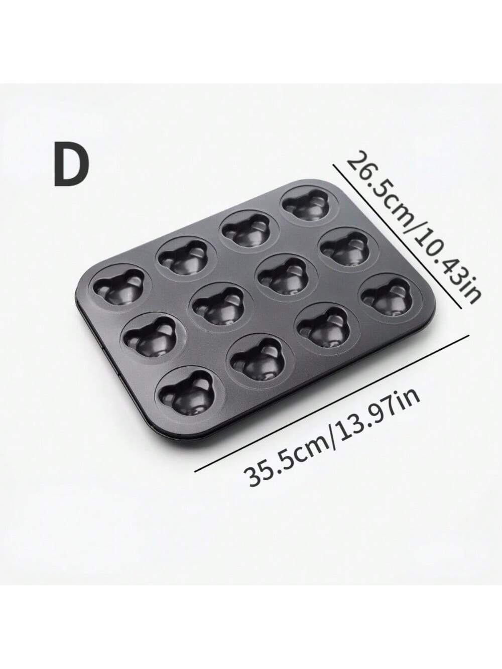 1PCS Bär Backform 4 Hohlräume Cartoon Backblech Nicht-stick Carbon Stahl Tablett DIY Dekorative Cookies Backen küche Werkzeuge
