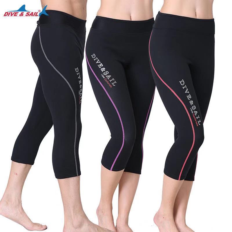 DIVE & SAIL 1.5 millimetri di Neoprene Diving Muta Capri Pantaloni Corti Pantaloni Inverno Pantaloni di Nuotata per le Donne Degli Uomini A Remi immersioni Surf