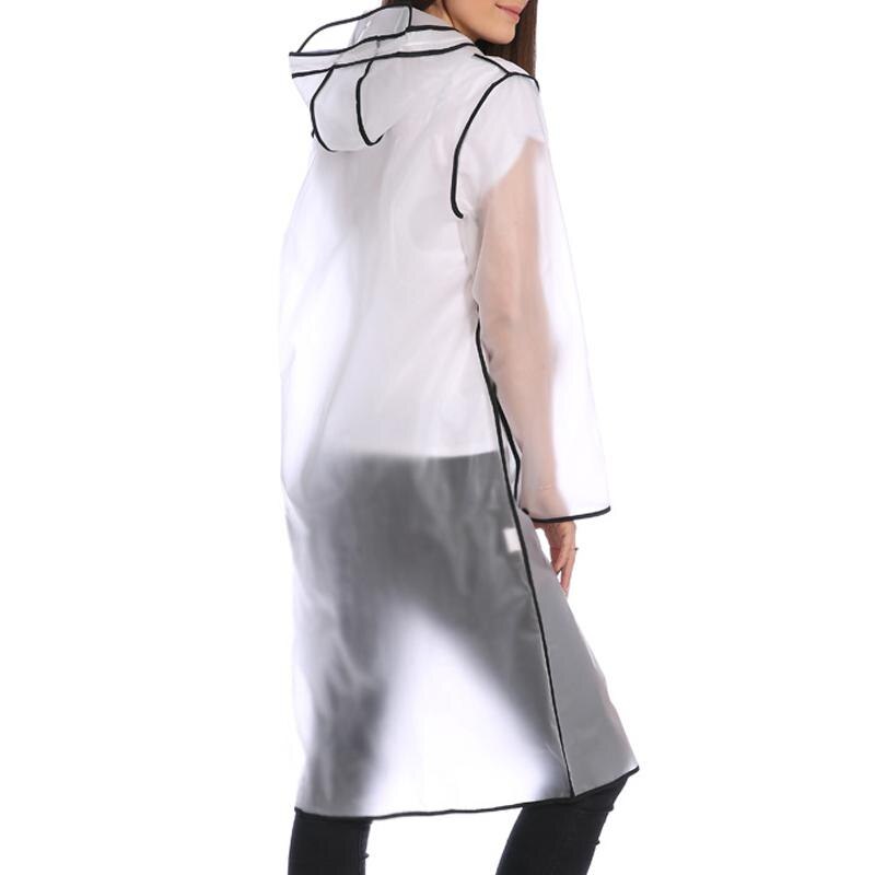 Himiss utomhus transparent lång regnrock vattentät regnkläder för vandring promenader utomhus eva wrap poncho