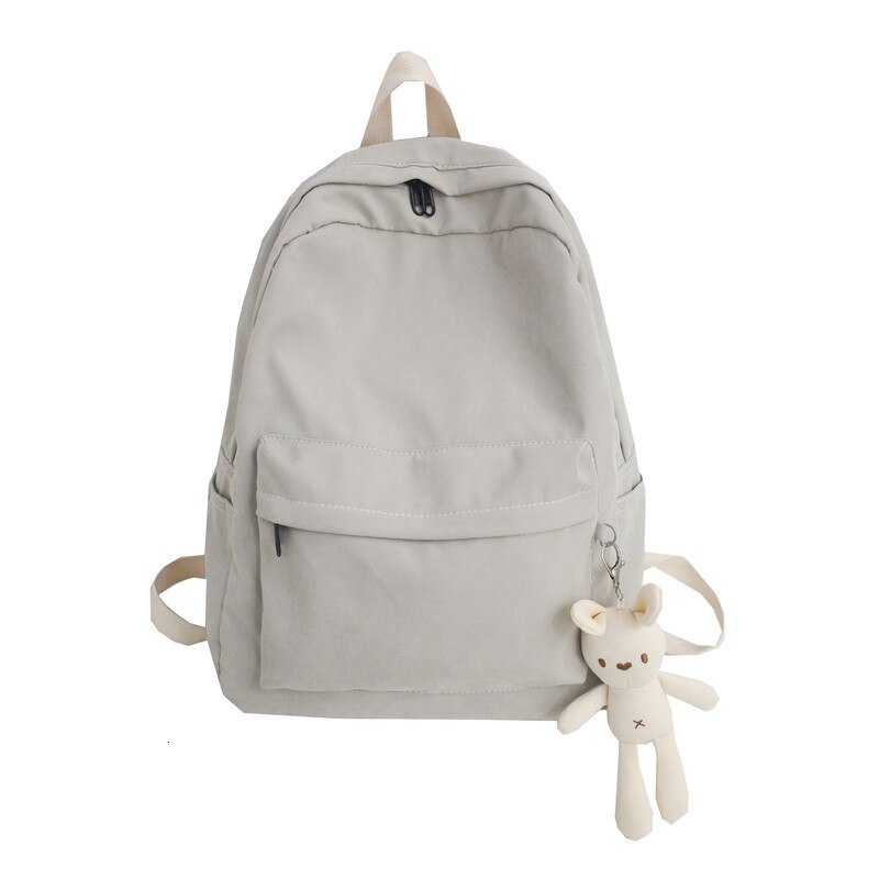 Vrouwelijke Schooltassen Voor Tienermeisjes Nylon Konijn Rugzak Vrouwen Mochilas Sac A Dos Dames Laptop Rugzak Mannen Tas pack: gray