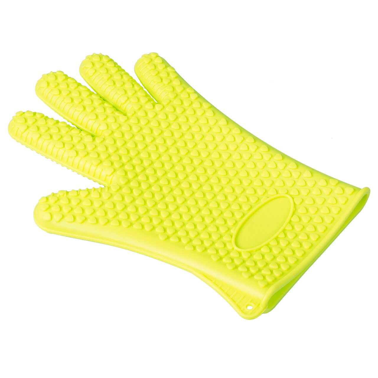 1 stks Keuken Oven Handschoen Hittebestendige Siliconen Houder Bakken BBQ Cook Mitts: Geel