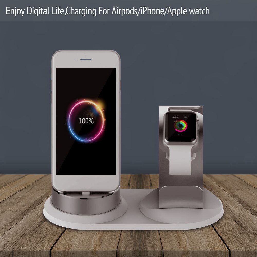 Mobile Support desk charger for iphone charge 3 in 1 phone holder for apple watch stand charging dock station for airpods
