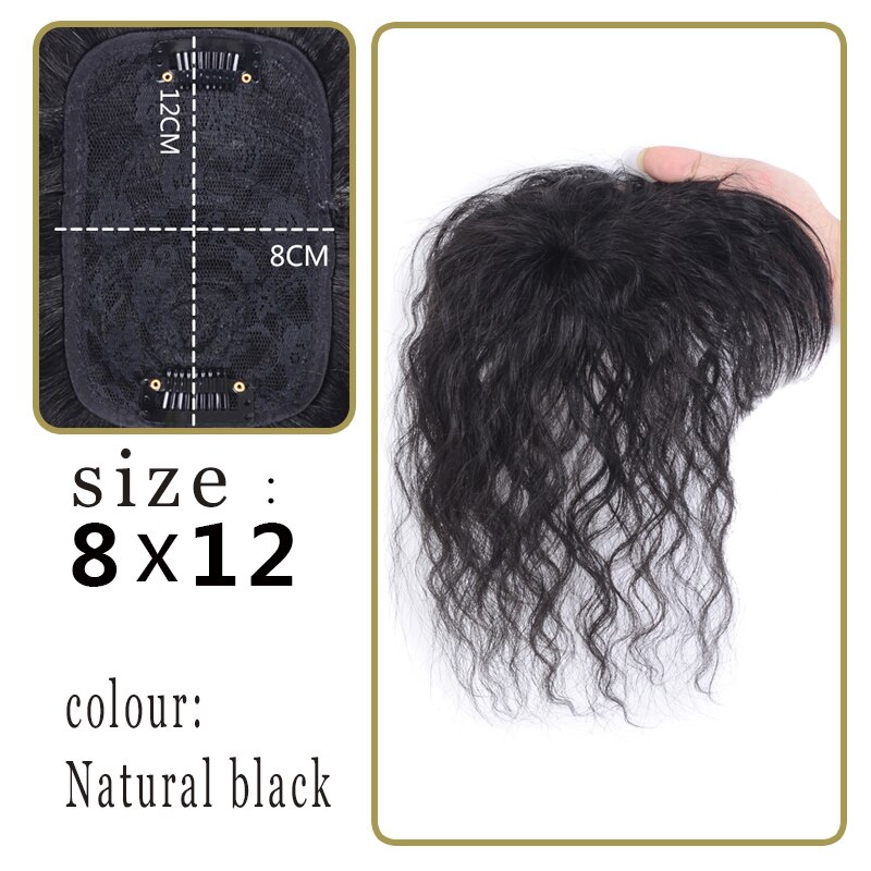 Synthetic Hair Pure hair Topper Hairpiece Women Curly Corn Beard Natural Hair Topper Clip Hair Clip Ins In Hair Extensions: A029-2