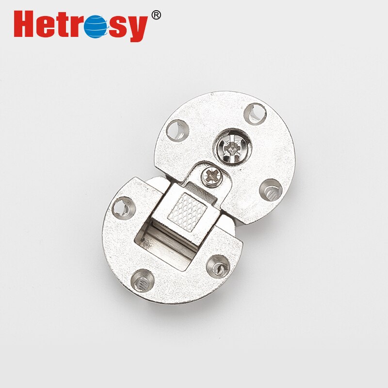 Hetrosy Hardware 90 Degree Furniture Adjustable Concealed Flap Hinge Self Supporting special Table Hinge Pack of 2PCS with Screw